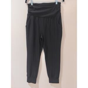 Dreamkue Black High Waisted Jogger Pants L Stretch Lounge Athleisure